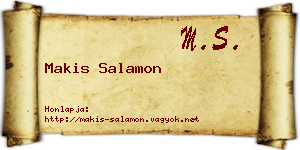 Makis Salamon névjegykártya